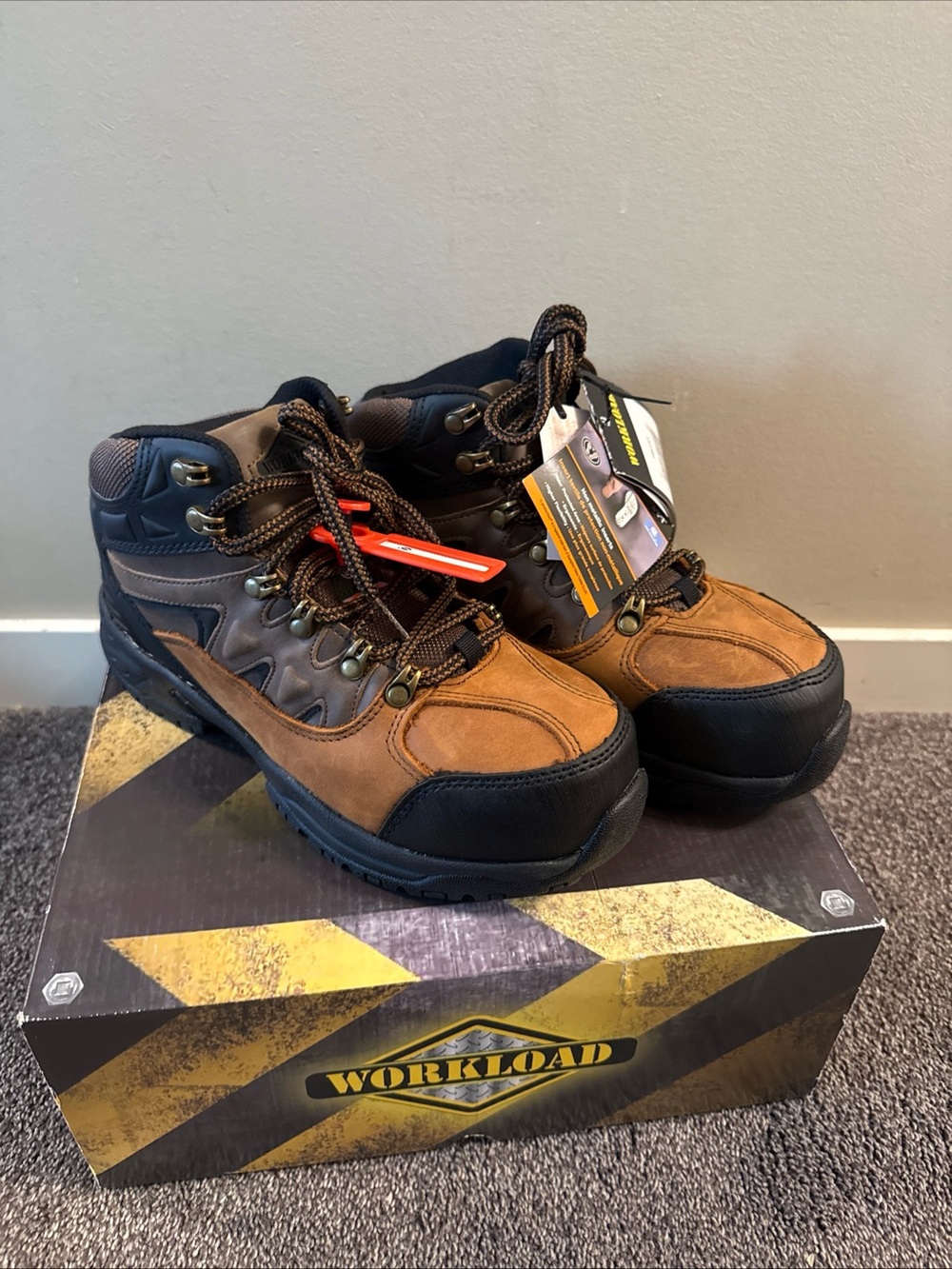 Men’s Workload Safety Boots Size 7W- Brand New